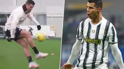 Video: Cristiano se puso a tirar magia en el entrenamiento de la Juventus