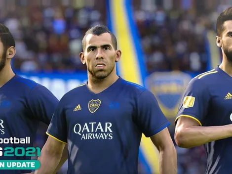 La nueva camiseta de Boca llega al PES 2021 en el Data Pack 4.0