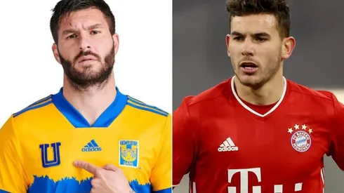 André-Pierre Gignac y Lucas Hernández en la previa del Mundial de Clubes.