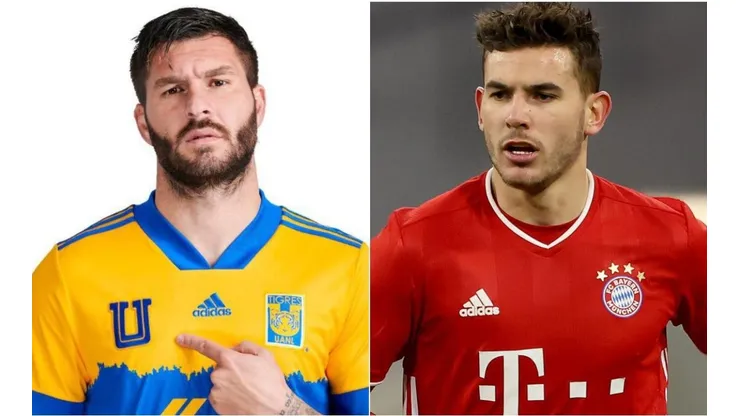 André-Pierre Gignac y Lucas Hernández en la previa del Mundial de Clubes.