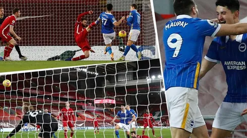 Steven Alzate anotó su primer gol en Premier League con el Brighton ante el Liverpool.