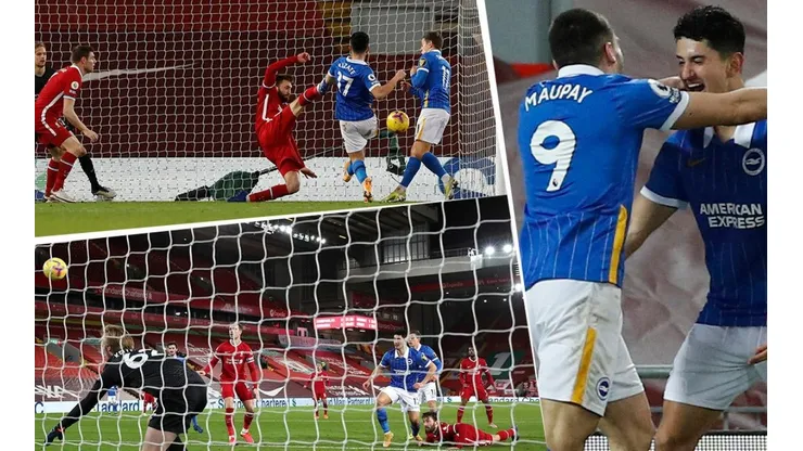 Steven Alzate anotó su primer gol en Premier League con el Brighton ante el Liverpool.