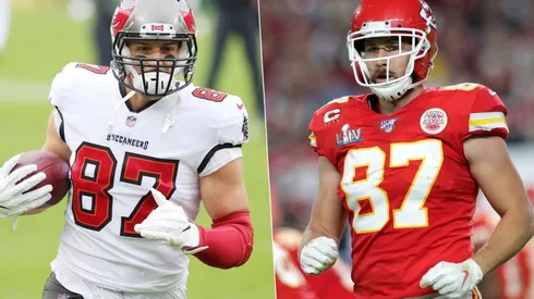 Rob Gronkowski y Travis Kelce