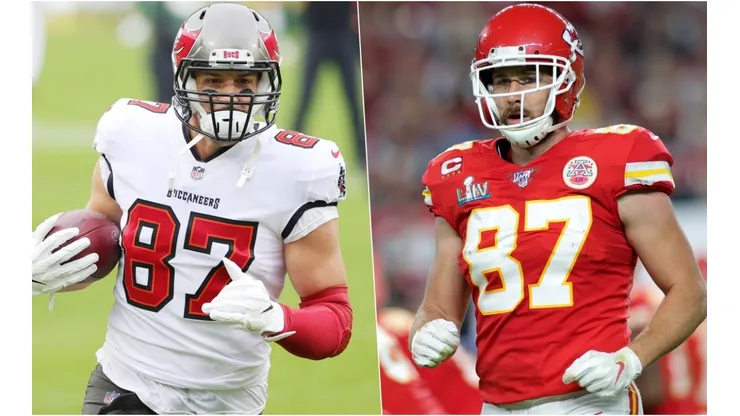 Rob Gronkowski y Travis Kelce