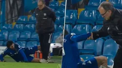 El pequeño susto que se llevó Marcelo Bielsa en el duelo Leeds vs. Everton.