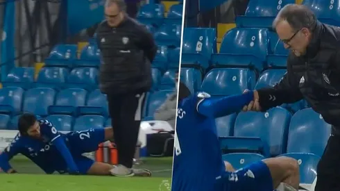 El pequeño susto que se llevó Marcelo Bielsa en el duelo Leeds vs. Everton.