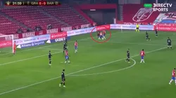 Umtiti se complicó en su área y todo terminó en gol de Granada ante Barcelona