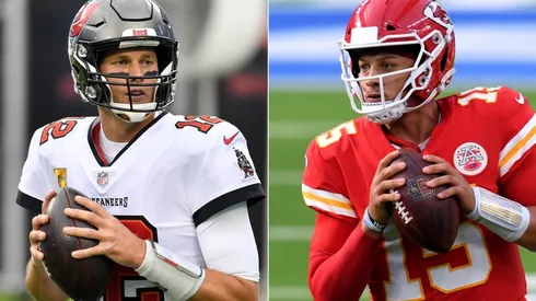 Tom Brady y Patrick Mahomes (Foto: Getty)