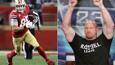 George Kittle y Stone Cold Steve Austin