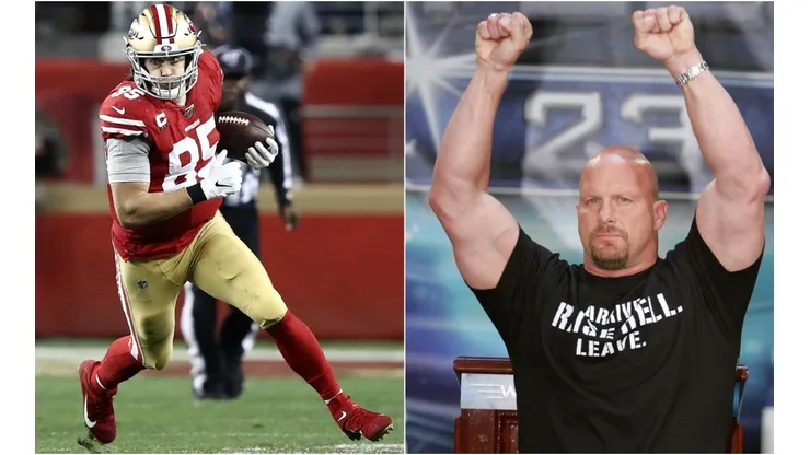 George Kittle y Stone Cold Steve Austin