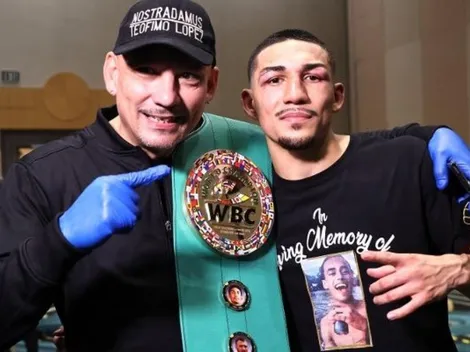 Mientras el resto se pelea, Teófimo López volvió a presumir todos sus cinturones