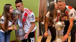 La esposa de Borré contó que el jugador "se transforma" cuando juega con River