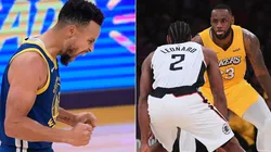 Stephen Curry, Kawhi Leonard y LeBron James