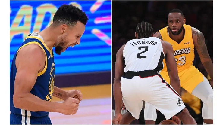 Stephen Curry, Kawhi Leonard y LeBron James
