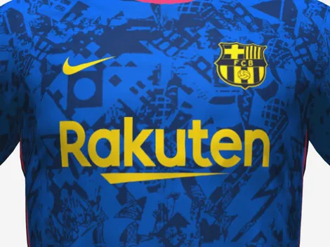 Azul y rosa: esta sería la tercera camiseta inédita del Barcelona