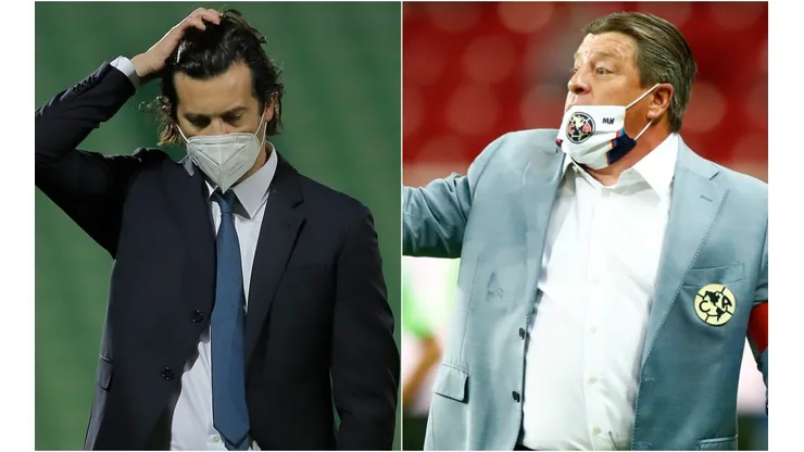 Miguel Herrera y Santiago Solari, Club América