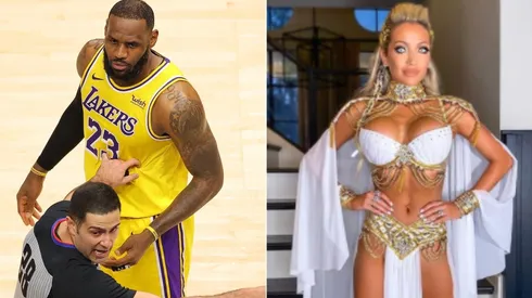 LeBron James y Juliana Carlos (Foto: Getty Images y @julianaacarlos)