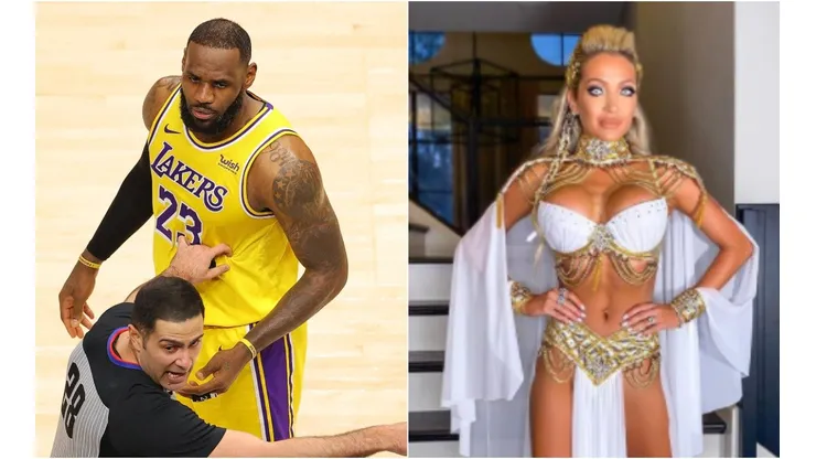 LeBron James y Juliana Carlos (Foto: Getty Images y @julianaacarlos)