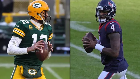 Aaron Rodgers y Deshaun Watson