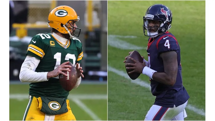 Aaron Rodgers y Deshaun Watson