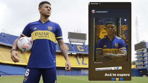 El mensaje de Marcos Rojo a un ex Boca en Instagram: "Acá te espero"