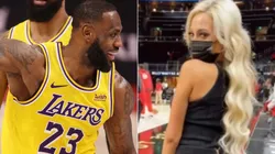 LeBron James y Juliana Carlos (Foto: Getty Images y @julianaacarlos)