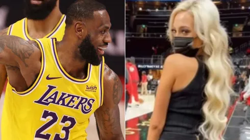 LeBron James y Juliana Carlos (Foto: Getty Images y @julianaacarlos)