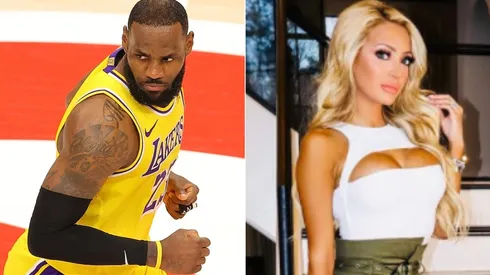 LeBron James y Juliana Carlos (Foto: Getty Images y @julianaacarlos)