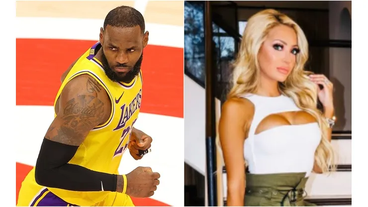 LeBron James y Juliana Carlos (Foto: Getty Images y @julianaacarlos)