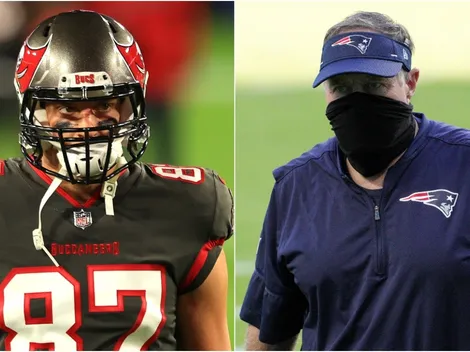 ¿Relación rota? Gronkowski no se habla con Belichick desde que llegó a los Bucs