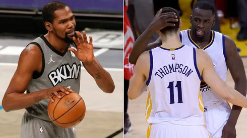 Kevin Durant, Klay Thompson y Draymond Greeen