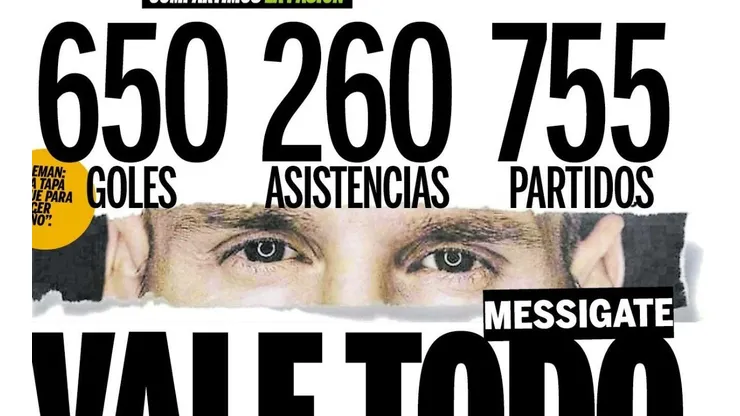Picante: la tapa de Olé para pudrírsela a El Mundo tras filtrar el contrato de Messi