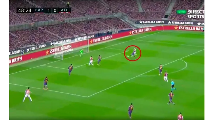 Video: Jordi Alba quiso cortar el centro y terminó marcando en contra