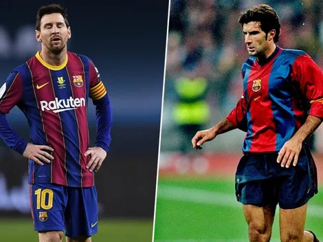 Figo explota contra el Barcelona por el contrato millonario de Messi