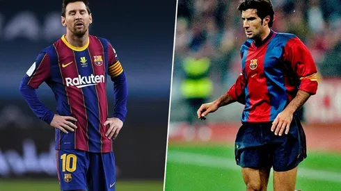 Figo explota contra el Barcelona por el contrato millonario de Messi