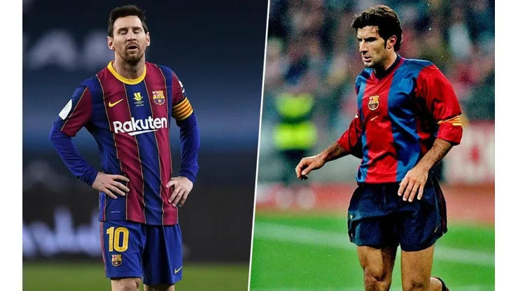 Figo explota contra el Barcelona por el contrato millonario de Messi
