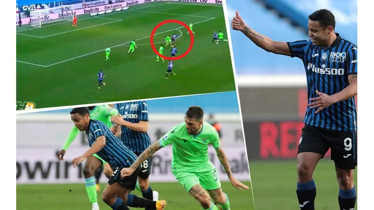 Así fue la jugadota que se armó Luis Muriel para el único gol de Atalanta ante Lazio.