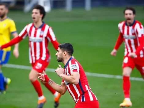 Suárez brilló, metió dos goles y Atlético Madrid sigue bien arriba en LaLiga