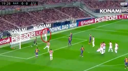 Ni la pudieron descolgar: Messi firmó un golazo descomunal de tiro libre