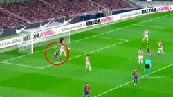 Video: Messi casi hace un gol de pecho que era para cerrar el Camp Nou
