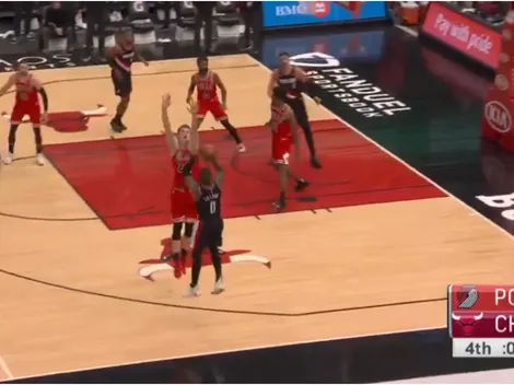 Lillard lo hizo de nuevo: triple para darle la victoria a Portland