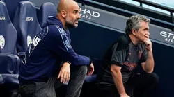 Pep Guardiola y Juan Manuel Lillo, juntos en el Manchester City.
