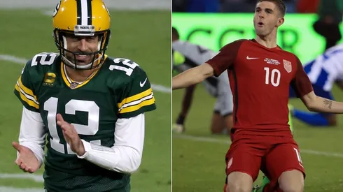 Aaron Rodgers y Christian Pulisic
