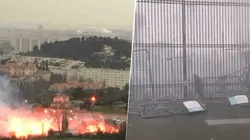 Escándalo en Marsella: hinchas incendiaron los alrededores del predio y agredieron a un jugador