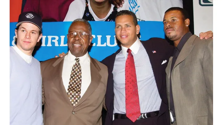Hank Aaron y Alex Rodríguez