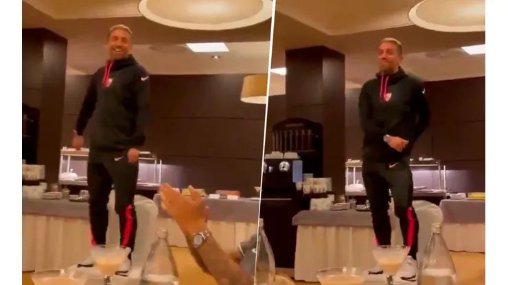 Al Papu Gómez lo hicieron presentarse en Sevilla ¡con "El Baile del Papu"!