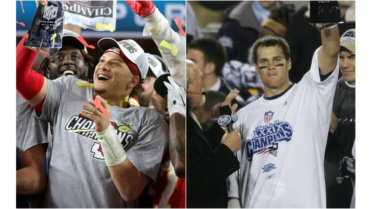 Patrick Mahomes y Tom Brady
