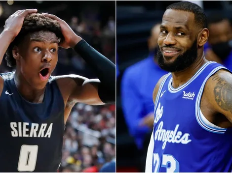 LeBron jugando con su hijo en el equipo de Jordan es posible