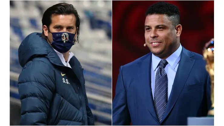 Santiago Solari y Ronaldo