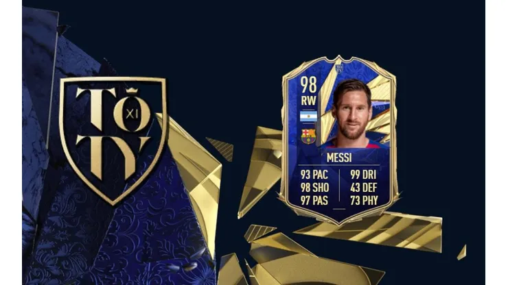 Messi recibe su carta TOTY en el FIFA 21 pero decepciona a la comunidad